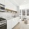 Kitchen with white cabinets