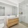 Bathroom with glass door shower