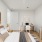 Bedroom with desk and TV