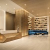 rendering of gorgeous lobby with high ceilings