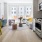 kitchen wall open to dining area and living room